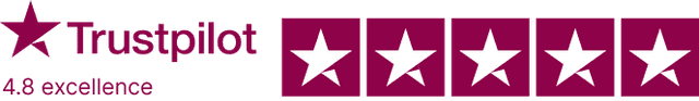 Trustpilot 4.8 excellence rating