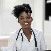 young black female provider smiling