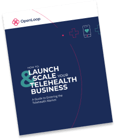 Image graphic of title page for whitepaper 'How to Launch and Scale your Telehealth Business'