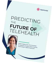 Image graphic of title page for the whitepaper Predicting the Future of Telehealth