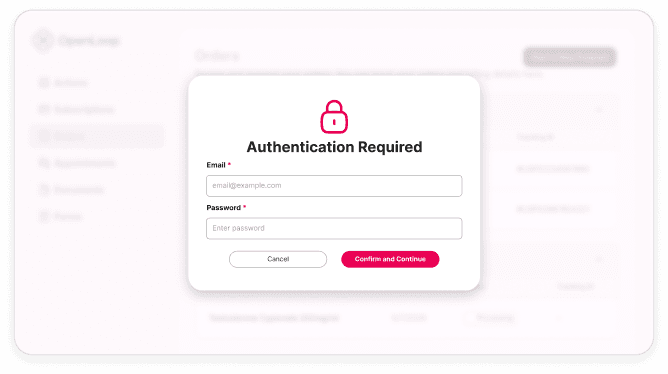 Authentication required