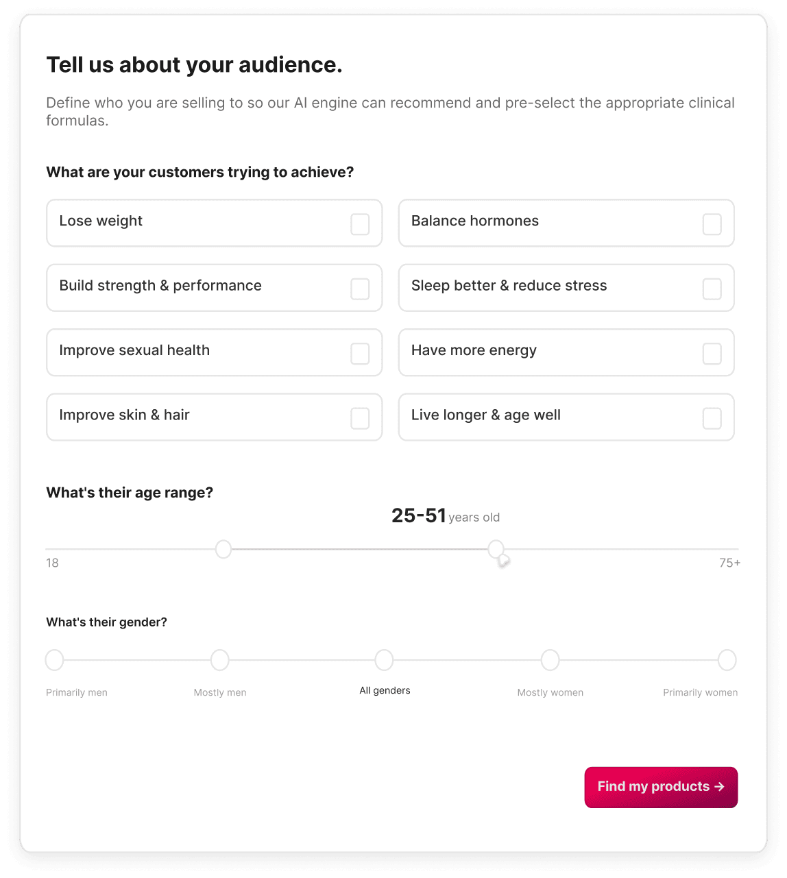 Describe your audience and create your plan.